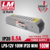 Блок живлення LPS-IP20 MINI 12V/100W/8,5 A Premium гарантія 2 роки (код товару 2152)
